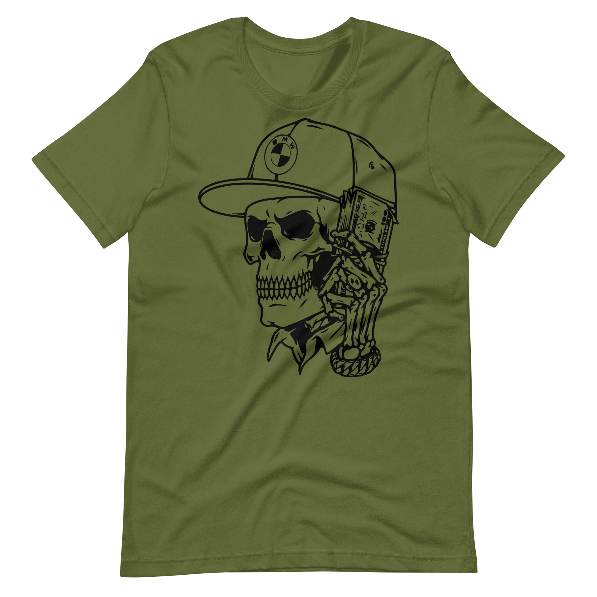 T-shirt Skull with BMW logo